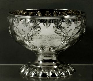 Jones Ball & Co.  Silver Bowl 1854 - Listed 2 Years