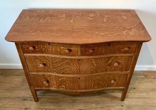 Antique Tiger Oak Dresser 5