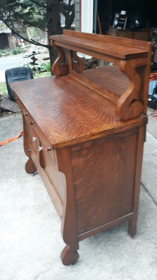 Antique Oak Sideboard / Buffet 4