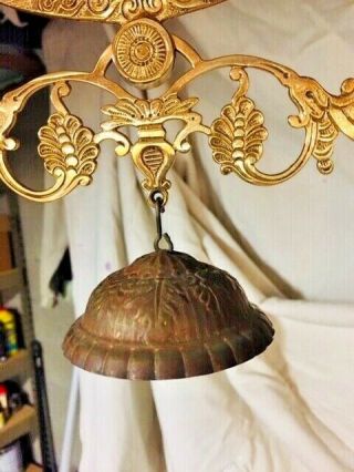 ANSONIA HANGING LAMP; ENGLAND 