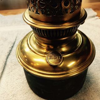 Bradley & Hubbard (B&H) VICTORIAN HANGING LAMP; CHERRY RED 