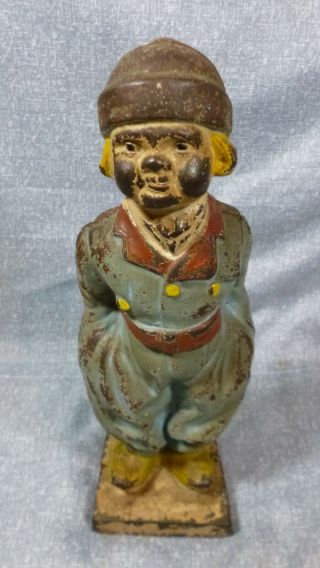 Early 1900 ' s Full Casting Dutch Boy Cast Iron Doorstop 7