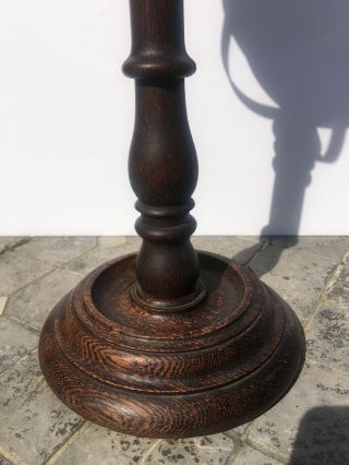 antique oak and brass centre burner kosmos oil lamp 12