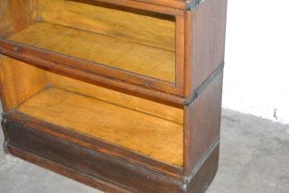 Antique Wernicke 4 stack Barrister Bookcase Quarter Sawn Oak 3