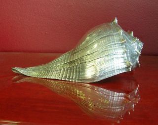 Mario Buccellati Sterling Silver Wrapped Large Whelk Seashell