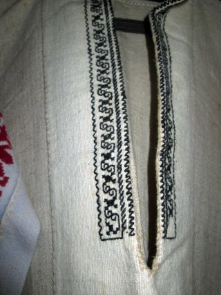 19C Handmade Bulgarian Women ' s Long Shirt with Handmade Traditional Embroidery 2
