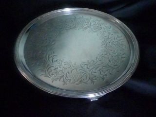 George III Hallmarked English Sterling Silver Salver by John Hutson,  London 1793 9