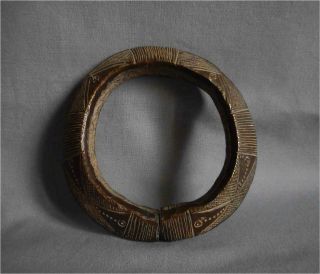 Antique Congo Top High Aged Heavy Tribal Bronze Rich Decorated Anklet Currncy
