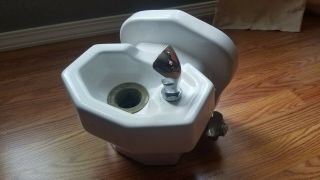 Vintage Wall Mount Halsey Taylor Porcelain Mini Drinking Fountain W/ All Parts