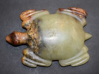 Good Chinese " Hong Shan " Culture Old Jade Stone Carved Big " Tortoise " (ba Jian)