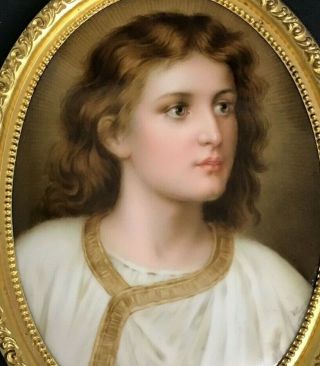 KPM Porcelain Plaque Of Young Jesus 2