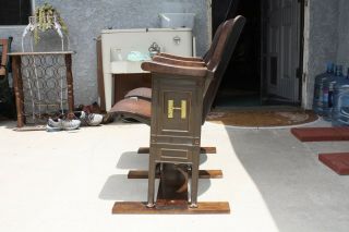 1930 ' s ANTIQUE VINTAGE WOODEN DOUBLE THEATER CHAIRS FOLDING 3