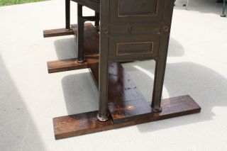 1930 ' s ANTIQUE VINTAGE WOODEN DOUBLE THEATER CHAIRS FOLDING 8