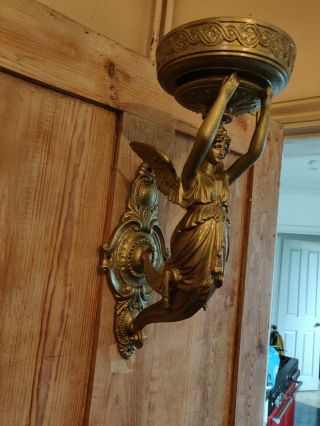 Vintage Metal Angel Sconce 2