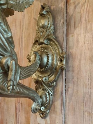 Vintage Metal Angel Sconce 6