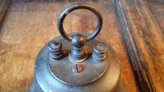 ANTIQUE VINTAGE ELECTRIC BELL CAST BRASS / NICKEL 3