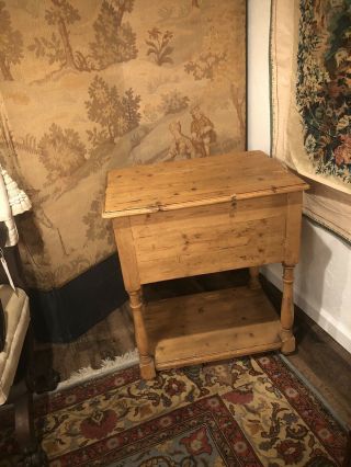 Antique Irish Pine Kitchen Dough Table 19th Century Shabby Cottage Chic 6