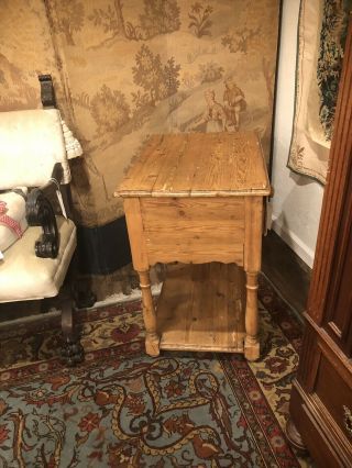 Antique Irish Pine Kitchen Dough Table 19th Century Shabby Cottage Chic 7