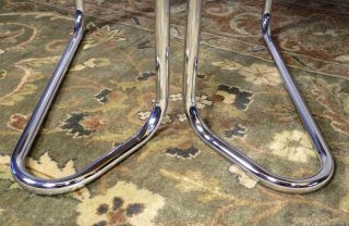 Design Institute of America tubular chrome dining chair by Milo Baughman 1 or 2 10