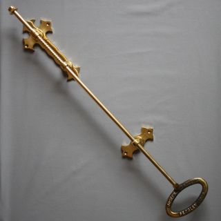 Brass Front Door Bell Pull & Bell 8