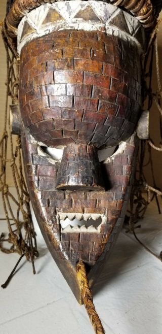 SALAMPASU TRIBAL MASK FROM THE DEMOCRATIC REPUBLIC OF CONGO 7