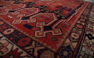 5.  74x4.  4ft.  Antique Hand - Knotted Persian Tribal Area Rug,  Red Vintage Boho Rug 8
