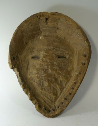 Rare Antique 19th Century Carved Wood Vuvi African Tribal Mask from Gabon 2