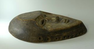 Rare Antique 19th Century Carved Wood Vuvi African Tribal Mask from Gabon 3