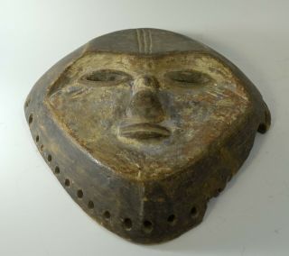 Rare Antique 19th Century Carved Wood Vuvi African Tribal Mask from Gabon 4