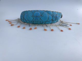Antique Chinese Kingfisher Feather Hair Ornament