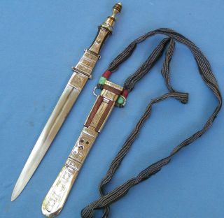 Tuareg Dagger Knife Niger West Africa Agadez Silver Nickel Alloy