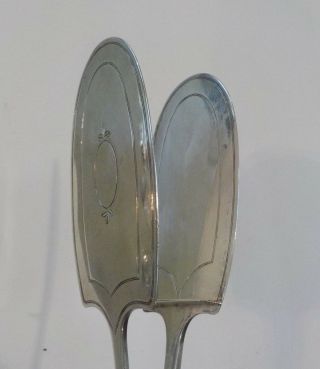 Robert Eley English Sterling Silver Serving Tongs,  Waffles,  Bread ??,  c.  1795 6