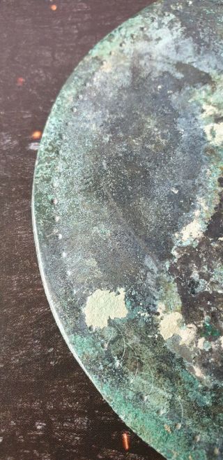 Ancient Roman decorated bronze mirror fine 1st century 3