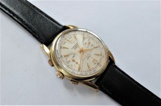 1960 ' S GOLD CAPPED LIMIT 17 JEWELLED CHRONOGRAPH WRIST WATCH IN ORDER 3