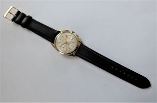 1960 ' S GOLD CAPPED LIMIT 17 JEWELLED CHRONOGRAPH WRIST WATCH IN ORDER 4