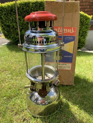 Optimus 1550g Camping Lantern In Orignal Box And Accessories Excwllwnt Consition