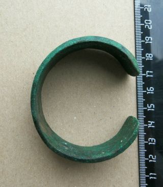 Ancient Greece - Rome Large WIDE Bronze Bracelet Warrior - Legionnaire Very Rare 7