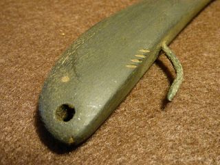 1800 ' s Eskimo or Inuit Indian Fishing Lure Copper Hook Patina 3