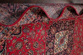 Vintage Traditional Floral Oriental Area Rug Hand - Knotted Wool RED Carpet 10x13 10
