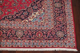 Vintage Traditional Floral Oriental Area Rug Hand - Knotted Wool RED Carpet 10x13 7