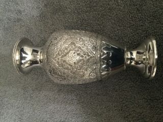 Persian 84 Solid Silver Islamic Engraved Vase 3