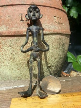 African Antique Akan Bronze Figure 18th/19th Century