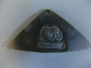 Fur Trade Silver Nose Or Ear Bob Marked C A (charles Arnoldi) & Montreal