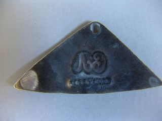 Fur Trade Silver Nose or Ear Bob Marked C A (Charles Arnoldi) & Montreal 2