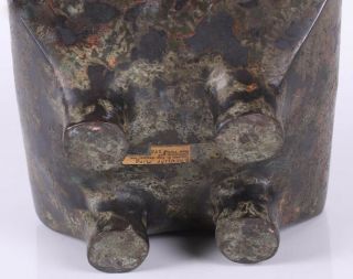 Antique Chinese Ming Dynasty Bronze Ting Censer 9