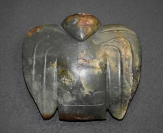 Rare Chinese " Hong Shan " Culture Old Jade Carved Eagle Pendant Figure L 9.  0 Cm