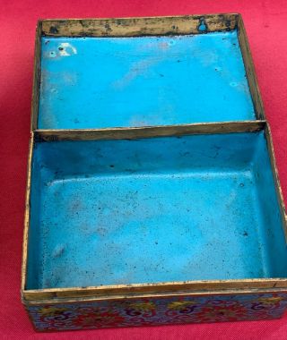 Antique Vintage Chinese Cloisonne & Enamel Boxes,  Water Coupe / Bowl,  Bell,  Etc. 5