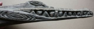 crocodile canoe prow,  Iatmul,  Middle Sepik 7