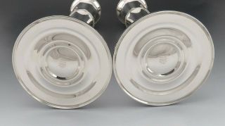 Pair Vintage Gorham Sterling Silver Convertible Candlesticks Candelabra NO MONO 7