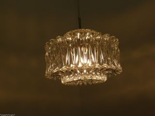 Marvelous GLASHÜTTE LIMBURG pendant lamp,  Chandelier,  heavy,  structured glass 3